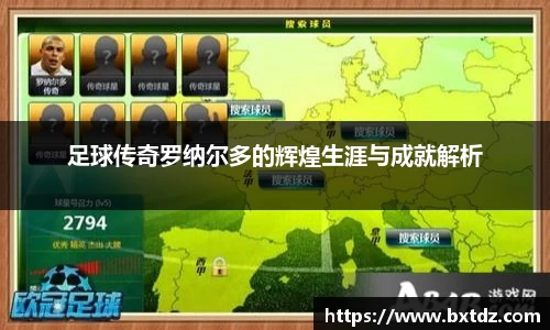 足球传奇罗纳尔多的辉煌生涯与成就解析